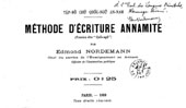 méthode d'écriture annamite